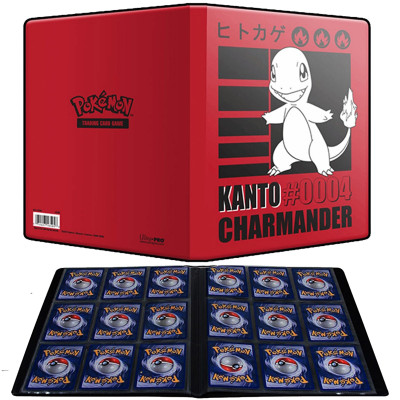 Portfolio Salamèche FOND ROUGE- 10 pages de 9 cases (180 cartes recto-verso)