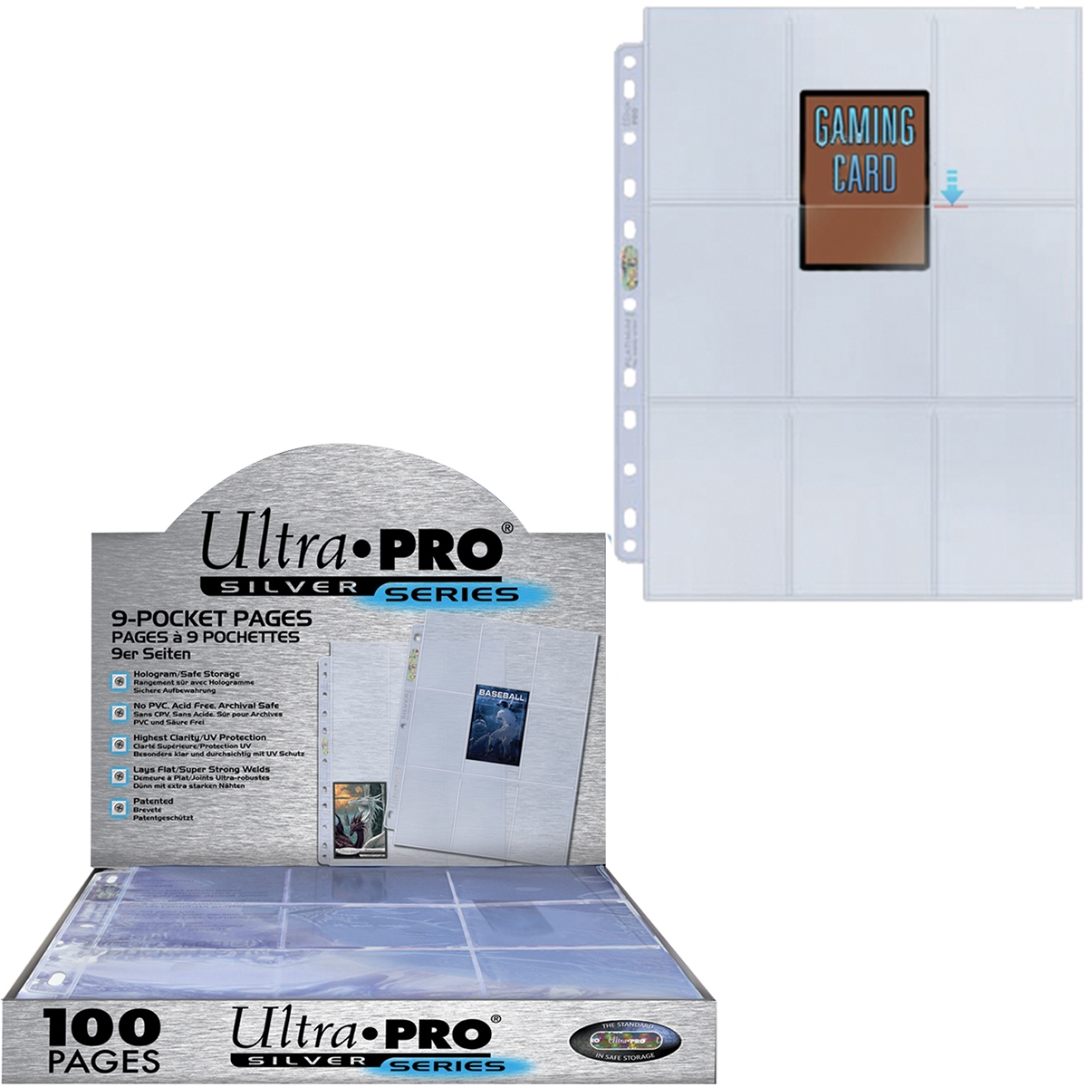 Classeur - Ultra PRO - Lot de 10 feuilles par 9