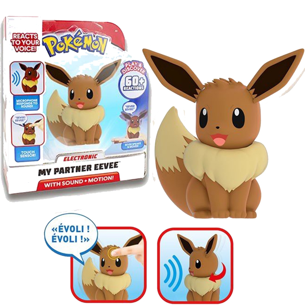 Dstrib - Figurine EVOLI - Figurine Interactive (12cm) Pokemon